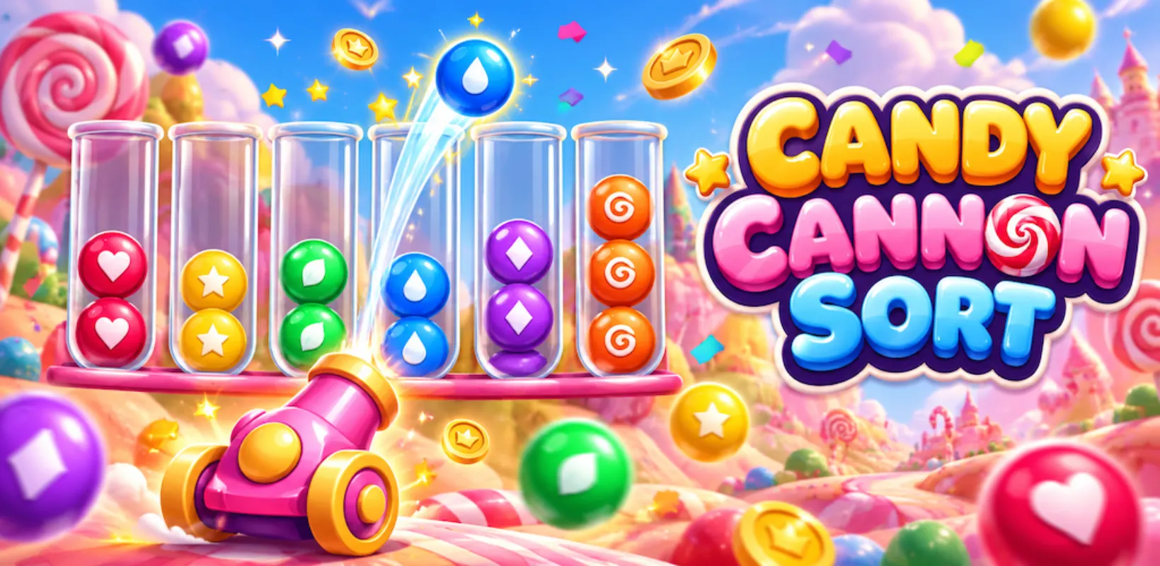 Candy Cannon Sort screenshot 1
